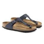 ⁦Birkenstock Gizeh Birko-Flor Sandals Blue⁩ – תמונה ⁦2⁩