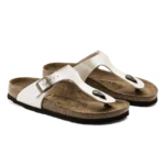 ⁦Birkenstock Gizeh Patent Leather Sandals White⁩ – תמונה ⁦2⁩