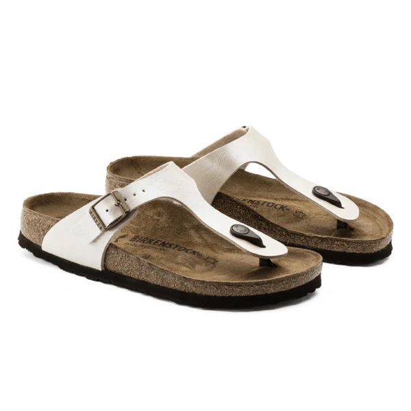 ⁦Birkenstock Gizeh Patent Leather Sandals White⁩ – תמונה ⁦2⁩