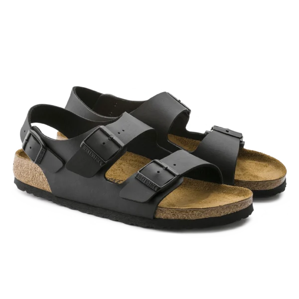 ⁦Birkenstock Milano Birko-Flor Sandals Black⁩ – תמונה ⁦2⁩