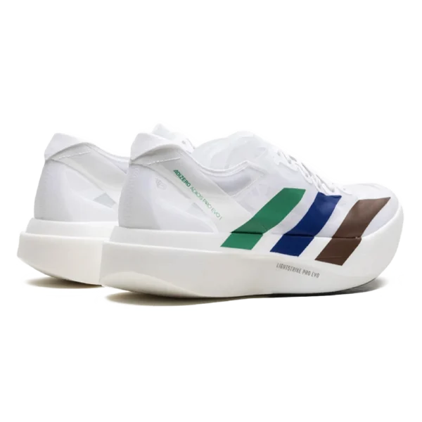 ⁦Adidas Adizero Adios Pro EVO x Pharrell Semi Lucid Blue Preloved Brown⁩ – תמונה ⁦3⁩