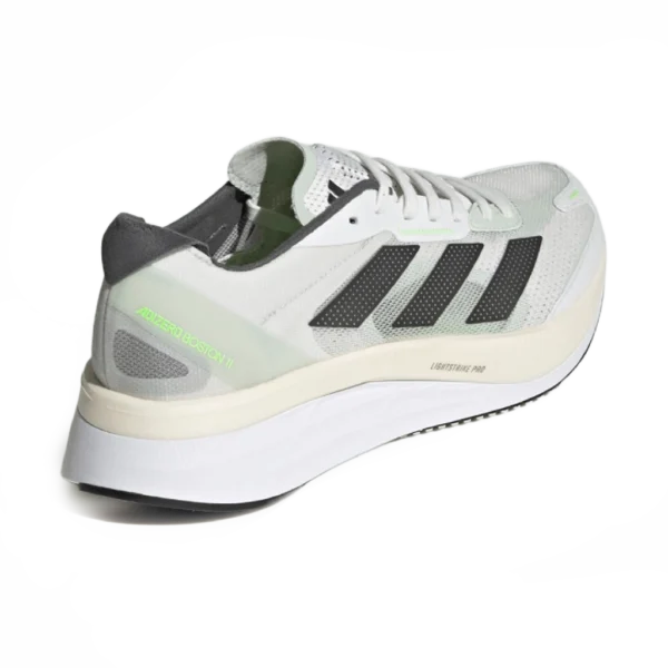 ⁦Adidas Adizero Boston Crystal White Night Metallic Linen Green⁩ – תמונה ⁦3⁩