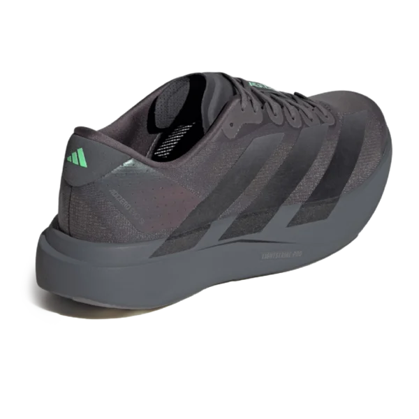 ⁦Adidas Adizero EVO Grey Core Black Lime Burst⁩ – תמונה ⁦3⁩