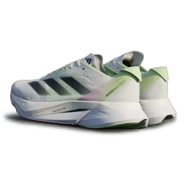 ⁦Adidas Adizero Boston Cloud White Core Black Green Spark⁩ – תמונה ⁦3⁩