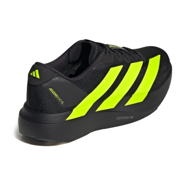 ⁦Adidas Adizero Evo Core Black Lucid Lemon⁩ – תמונה ⁦3⁩
