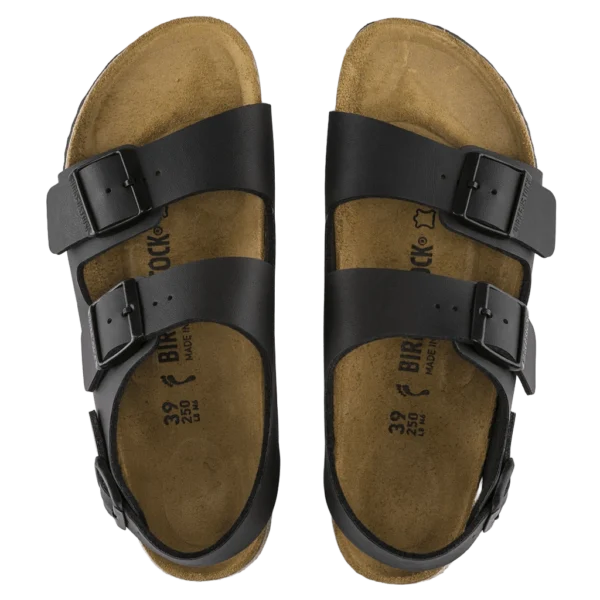 ⁦Birkenstock Milano Birko-Flor Sandals Black⁩ – תמונה ⁦3⁩