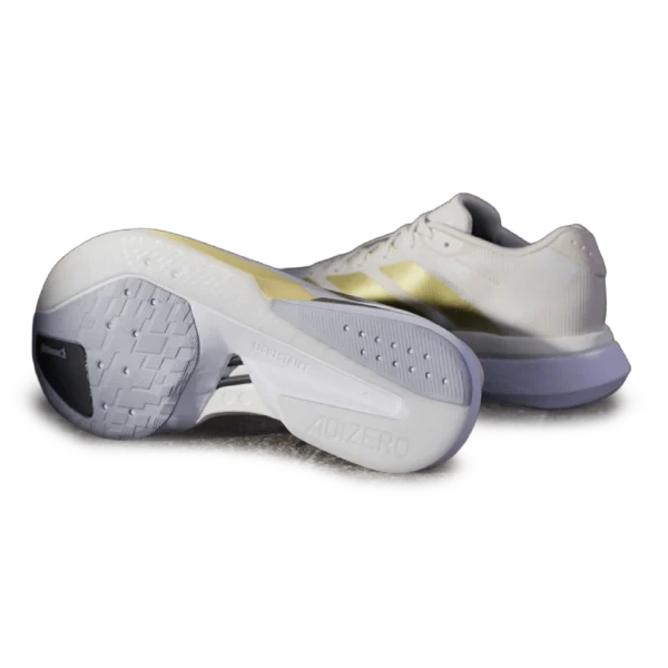 ⁦Adidas Adizero Boston Chalk White Gold Metallic Orange Tint⁩ – תמונה ⁦4⁩