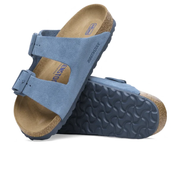 ⁦Birkenstock Arizona Soft Footbed Suede Leather Sandals Elemental Blue⁩ – תמונה ⁦4⁩