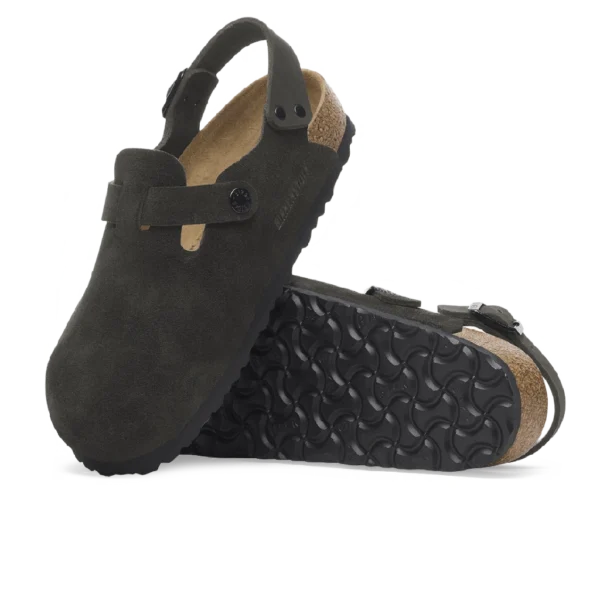 ⁦Birkenstock Tokio Suede Leather Clogs Black⁩ – תמונה ⁦4⁩