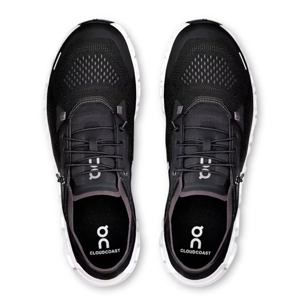 ⁦On Cloud 6 Coast Black White⁩ – תמונה ⁦4⁩