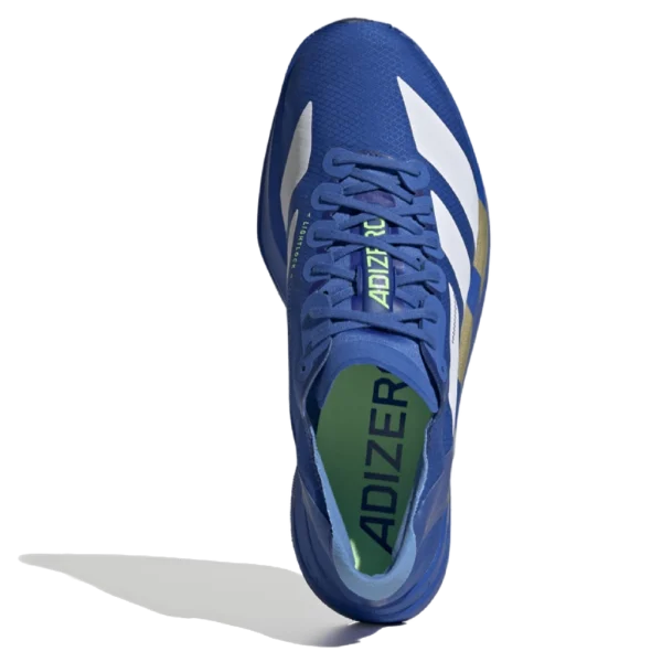 ⁦Adidas Adizero Adios Pro 4 Blue Cloud White Lime Burst⁩ – תמונה ⁦5⁩