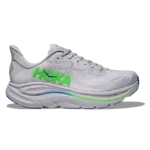 Hoka Clifton 10 Ash Grey Neon Green