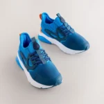 Blue Ombre Elastic Lace Street Trainers