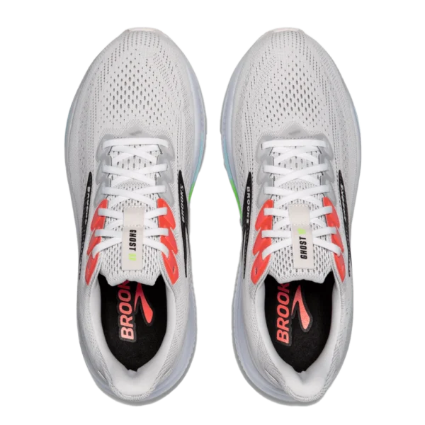 ⁦Brooks Ghost 17 White Pink Clay Gecko⁩ – תמונה ⁦4⁩